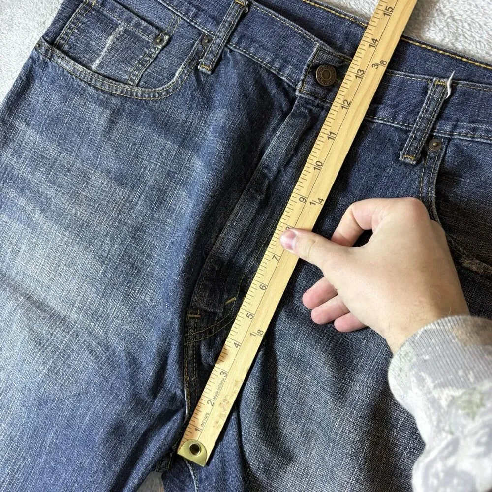Levis 569 Shorts Mens 38 Blue Denim Relaxed Straight Jorts‎ American